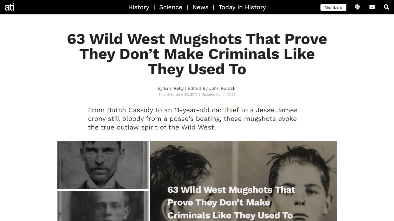 63 Wild West Mugshots From The Glory Days Of American Outlaws